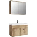 Produktbild: BADMÖBEL-SET Paso 3 Teile Kastanien Eiche - 80 x 35 x 55 cm