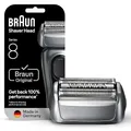 Produktbild: Braun Series 8 Elektrorasierer Scherkopf 83M – ORIGINAL Ersatzscherteil und Rasierer Zubehör vom Hersteller – Made in Germany, Kompatibel mit allen Braun Series 8 Rasierern – Silber