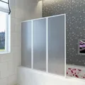 Produktbild: Badewannen Faltwand Duschabtrennung Badewannenaufsatz Faltwand Duschwand Glas