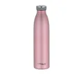 Produktbild: THERMOcafé by THERMOS TC BOTTLE rose gold mat 0,75l, Isolierflasche aus Edelstahl, kohlensäurefest, 12h heiß 24h kalt, Auslaufsicher, für Schule, Unterwegs & Büro