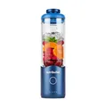 Produktbild: nutribullet Flex 590ml - tragbarer Smoothie-Mixer mit Trinkdeckel, zerkleinert Eis und gefrorene Früchte, USB-C, Trageschlaufe, BPA-freier Becher, leicht zu reinigen, Blau (NBP013BL)