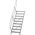 Produktbild: Alu-Treppe 45 Grad 6 Stufen B 600 mm lichte Höhe 1250 mm Ausladung 1499 mm,