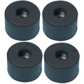 Produktbild: Adam Hall Hardware 4911 - 100er Set Gummifuß 38 x 25 mm schwarz im Beutel
