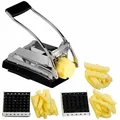 Produktbild: Profi-Pommes- & Gemüseschneider mit 3 Schneide-Gittern und Saugfuß