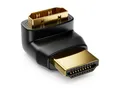 Produktbild: deleyCON deleyCON HDMI Winkel Adapter - 90° Grad gewinkelt - HDMI Stecker zu HDMI-Kabel