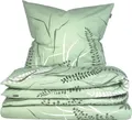 Produktbild: Schiesser Bettwäscheset Annic | 2-teilig | Floral | Renforcé | 100 % Baumwolle | Reißverschluss | 135x200cm + 80x80cm | Grün