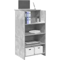 Produktbild: Empfangstheke Betongrau 55x50x103,5 cm Holzwerkstoff Vidaxl