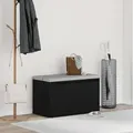 Produktbild: vidaXL Flurbank Schwarz Eiche 80x40x45 cm Holzwerkstoff