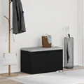 Produktbild: Bank Schwarz Eiche 80x40x45 cm aus Spanplatte