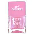 Produktbild: Nails Inc Topless Addison (schillderndes Pink) – Gel-Nagellack ohne UV – 1-Schritt-Maniküre mit bis zu 8 Tagen Halt – Schnelltrocknend, vegan & 21-free – Nagellack Set für Kinder & Erwachsene
