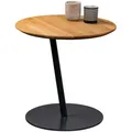 Produktbild: Xora Beistelltisch, Anthrazit, Wildeiche, Holz, Metall, Wildeiche, massiv, rund, 50x49x50 cm, einfacher Aufbau, Wohnzimmer, Wohnzimmertische, Beistelltische, Beistelltische Metall