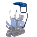 Produktbild: Scheppach Baggerdach passend für Mini-Bagger EXC815 Set | Bagger-Gesamthöhe mit Dach 207 cm | 1040 x 720 x 230 mm | Einfache Montage | Schutz vor Regen, Sonne oder Anderen Witterungseinflüssen