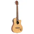 Produktbild: Ortega Guitars Bariton Ukulele Elektro-Akustisch – Bonfire Series – mit Cutaway – Fichte, Sapele, Natur (RU5CE-BA)