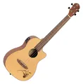 Produktbild: Spitzen Bonfire Bariton-Ukulele von Ortega aus Fichte und Sapele mit Tonabnehmer