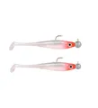 Produktbild: Gummishad mit Jigkopf 8cm 5+7g Iris Popeye to-go, Farbe:UV Minnow
