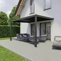 Produktbild: Ximax Pergola Shade Aluminium Wandmontage 400 cm x 300 cm Dunkelgrau