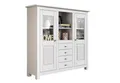 Produktbild: OTTO home Buffet Rauna Highboard, massive Kiefer, Türen mit Glaseinsätzen, B/H 146/134 cm
