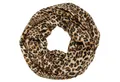 Produktbild: Caspar Loop Leichter Damen Schal weiches Halstuch Leo Muster Animal Print - SC546, samtig weich aus hochwertigem Material für ein angenemes Tragegefühl