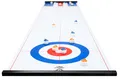 Produktbild: Curling Shuffleboard Tischspiel 2in1 umkehrbar 180cm mit Pucks für alle