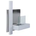 Produktbild: HOMCOM Ethanol-Kamin, BxHxT: 63 x 22 x 63 cm, Stahl - weiss