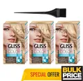 Produktbild: Schwarzkopf Gliss 10-0 Ultra Light Natural Blonde Hair Color Lightener 3er Pack