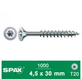 Produktbild: SPAX Spanplattenschraube Spax Senkkopf TX Wirox 4,5x30 mm 1000 Stück/Box
