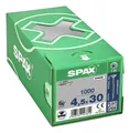 Produktbild: Spax Senkkopfschraube T-STAR+ 4,5 x 30/17 Wirox HP - 1.000 Stück - 0191010450305
