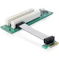 Produktbild: Delock PCI-E Riser, x1 zu 2x32+Floppy 4pin (41341)