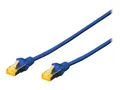 Produktbild: DIGITUS Patchkabel Kat. 6A S/FTP 0,25 m blau