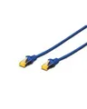 Produktbild: DIGITUS CAT 6A S/FTP Patchkabel bis RJ-45 M 25 cm SFTP 6a geschirmt halogenfrei ohne Haken Blau (DK-1644-A-0025/B)