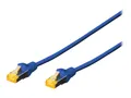 Produktbild: DIGITUS CAT 6A S/FTP Patchkabel CAT6a 25cm blau