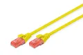 Produktbild: DIGITUS LAN Kabel Cat 6 - 1m - CCA Netzwerkkabel Mit RJ45 - U/UTP Ungeschirmt - Kompatibel zu Cat-6A & Cat-5e - Gelb