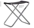 Produktbild: Westfield Campinghocker Stool XL, charcoal grey, bis 100kg belastbar