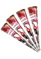 Produktbild: CoverKingz Schmuck-Tattoo 4x Golecha 100% Natural Henna Paste Cones Kegel (Rot-Braun) No Mix
