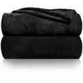 Produktbild: Wohndecke - Kuscheldecke super weich & flauschig – warme Fleecedecke, Gräfenstayn, warme Wolldecke, Sofadecke & Tagesdecke - Überwurf Sofa, Couch schwarz 150 cm x 200 cm