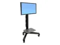 Produktbild: Ergotron Neo-Flex Mobile MediaCenter LD 68-101cm 11.4-22.7kg Hub Kipp Rotation schwarz