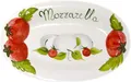 Produktbild: Lashuma Servierteller Tomate Mozzarella, Keramik, (1-tlg., 31 x 20 cm), Handgemachter Obstteller oval aus Italien