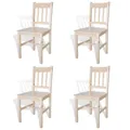 Produktbild: Esszimmerstühle 4 Stk. Kiefernholz