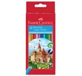 Produktbild: 12 FABER CASTELL CASTLE Buntstifte farbig sortiert Hexagonal Buntstifte
