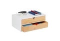 Produktbild: relaxdays Organizer Schubladenbox Bambus & MDF 2 Fächer