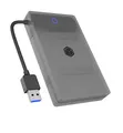 Produktbild: ICY Box SATA auf USB Adapter für 2,5 Zoll HDD / SSD, Festplatten Adapter, USB 3.2, USB-A, Schutzbox, Werkzeuglos, Externes Gehäuse, IB-AC603b-U3