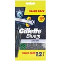 Produktbild: Gillette Blue 3 Smooth Einwegrasierer Nassrasierer 12 Stück