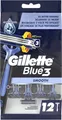Produktbild: Gillette Blue 3 Smooth Einwegrasierer Männer 12er Pack Nassrasur Bart