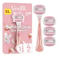 Produktbild: Gillette Venus Comfortglide Spa Breeze Rasierer Damen — Inkl. 4 Ersatzklingen für Nassrasierer, Rutschfestes und Ergonomisches Handstück — Rosa