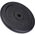 Produktbild: ScSPORTS 20 kg Hantelscheibe Guss, Gewicht für Langhantel- und Kurzhantel-Stangen mit 30/31 mm Bohrung