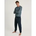 Produktbild: CALIDA Schlafanzug Relax Terry (2 tlg) mit klassischem Rundhalsauschnitt blau M (50)