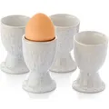 Produktbild: Sänger Eierbecher, Creme, Stein, 4-teilig, Vintage, Rund, 4.5x7x4.5 cm, kratzfest, Tischkultur & Servieren, Eierbecher
