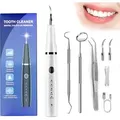 Produktbild: Zahnpflege-Set Ultraschall Zahnsteinentferner,Zahnreiniger, Plaque-Fleckenentfernung,Haushaltszahnreiniger, 2 Zusätzlichen Aufsätzen Zu hause,Weiß