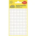 Produktbild: AVERY Zweckform Markierungspunkte 3145 Haftend Weiß 12 mm 5 Blatt à 54 Etiketten