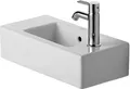 Produktbild: Duravit Handwaschbecken VERO mit Überlauf, Hahnlochbank, 500 x 250 mm Hahnloch-Vorstich weiß